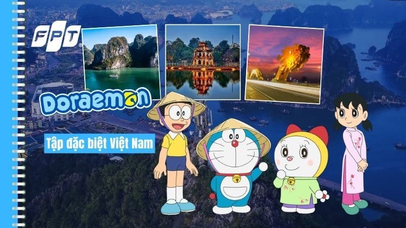 Doraemon và bạn bè du lịch Việt Nam, xem phim online chất lượng cao