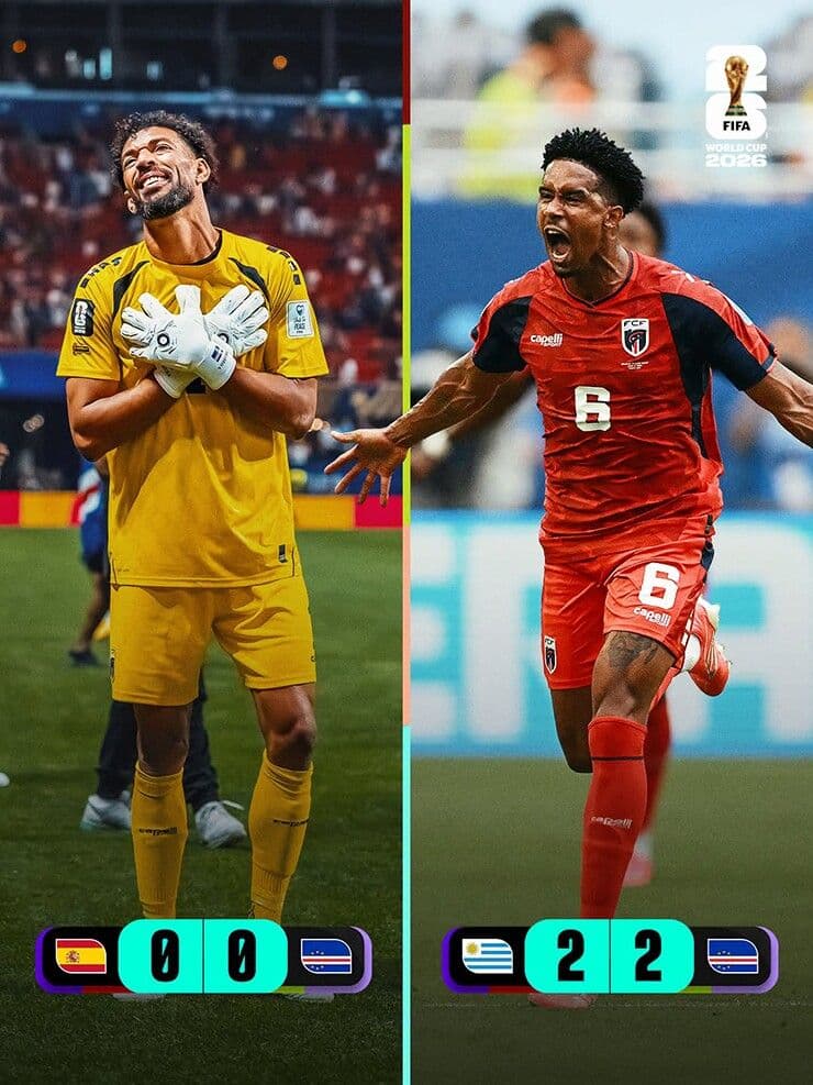 Thủ thành Vozinha cùng ĐT Cape Verde liên tục gây bất ngờ tại World Cup 2026.
