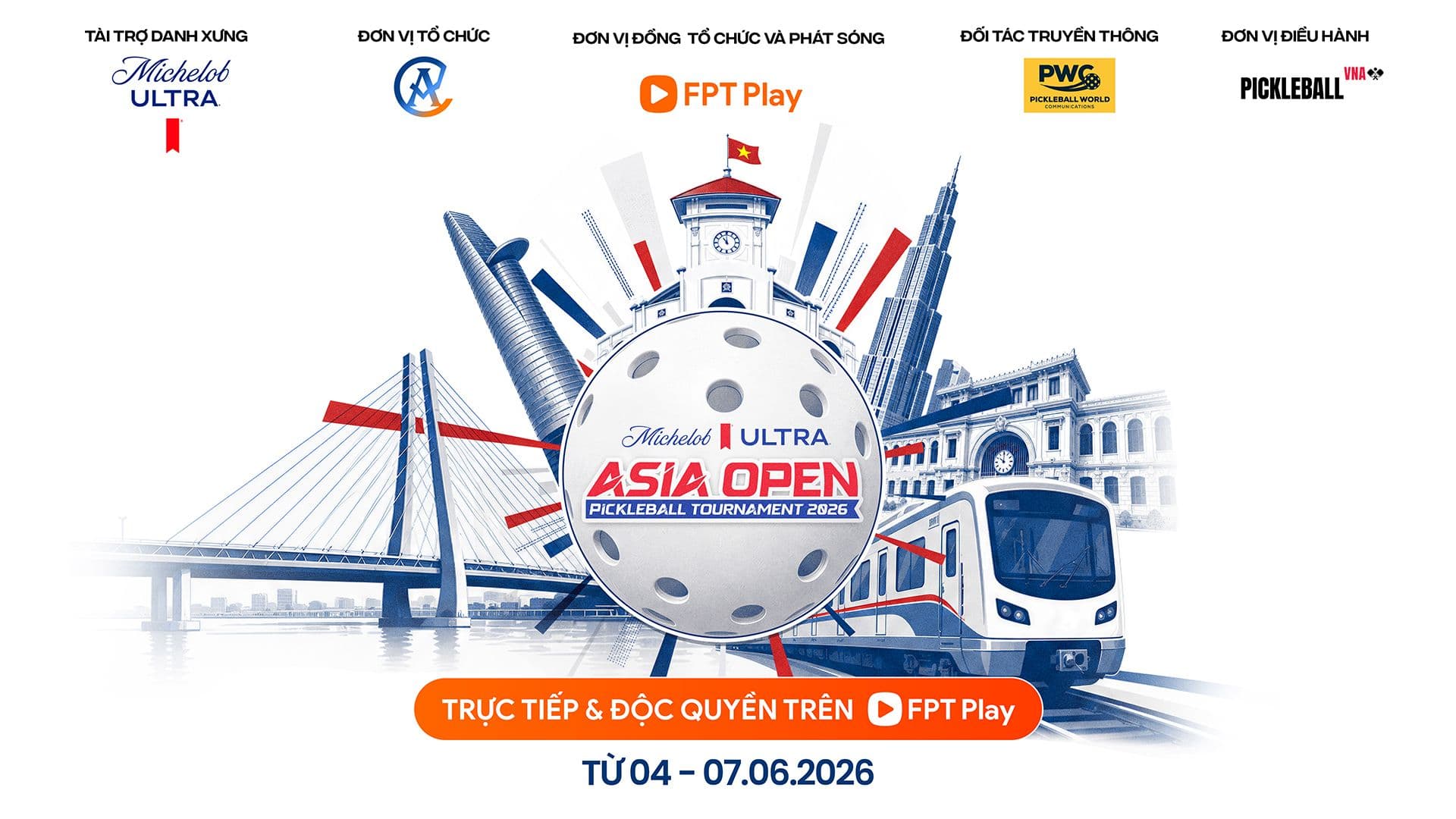 Giải Pickleball Michelob ULTRA và FPT Play