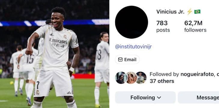 Vinicius có hành động bất thường trên mạng xã hội
